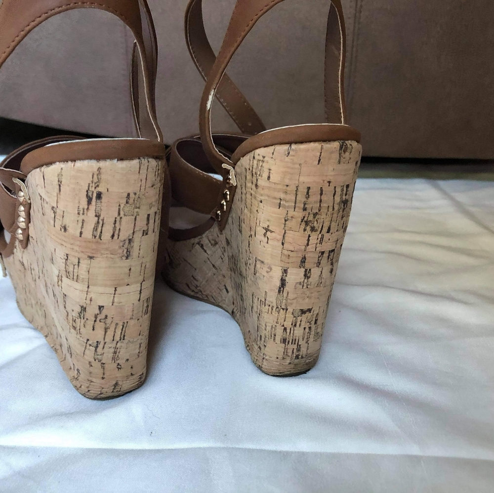 Women's Brown Wedges - Picture 3 of 8